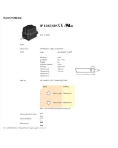 BASE, Rotary Limit Switches, PFA9067A0103001, TER MF2C, worm gear limit switch