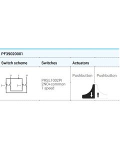 CHARLIE, Pendant Control Stations, PF39020001, pendant station, for auxiliary circuits, control station