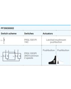 CHARLIE, Pendant Control Stations, PF39030002, pendant station, for auxiliary circuits, control station
