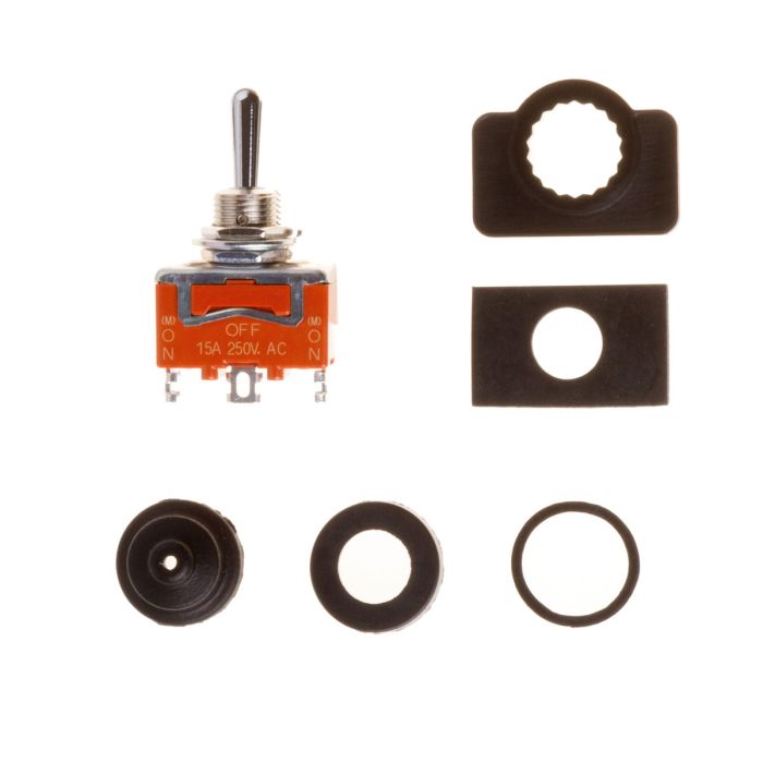 WD Tuimelschakelaar 1 Momentary/ 2 Latching (ON)-OFF-ON, 2 polig, R0PULS00E0042