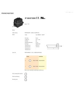 BASE, Roterende Eindschakelaars, PFA9067A0075001, Wormwieleindschakelaar, Rotary Limit Switch, wormwielschakelaar, MF2C